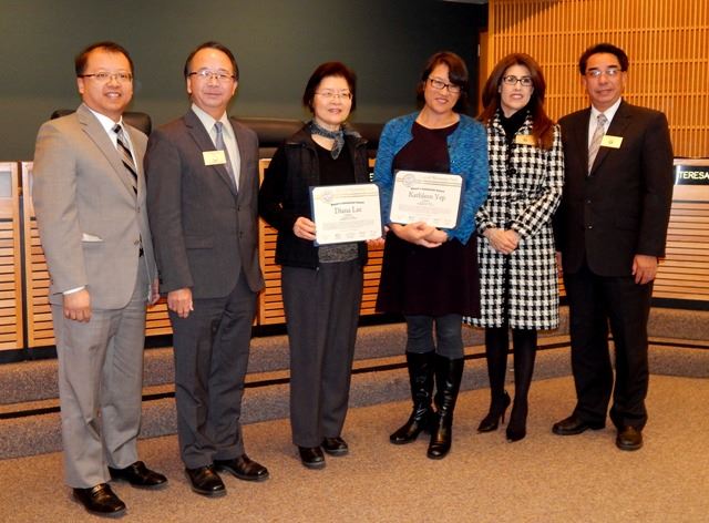 11172015 - Mayors Award - Kathleen Yep and Diana L